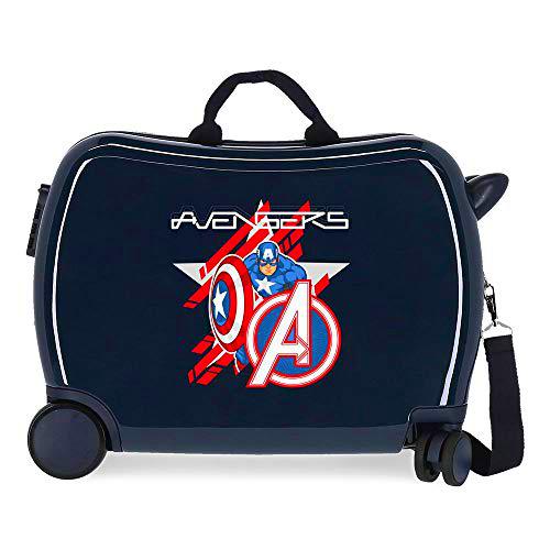 Marvel All Avengers Maleta Infantil Azul 50x38x20 cms Rígida ABS Cierre de combinación Lateral 34L 3 kgs 4 Equipaje de Mano