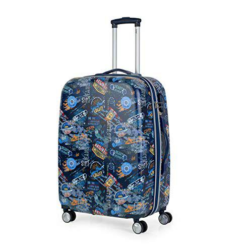 Lois - Maleta de Viaje Infantil Juvenil 4 Ruedas Mediana Trolley 60 cm abs Estampado