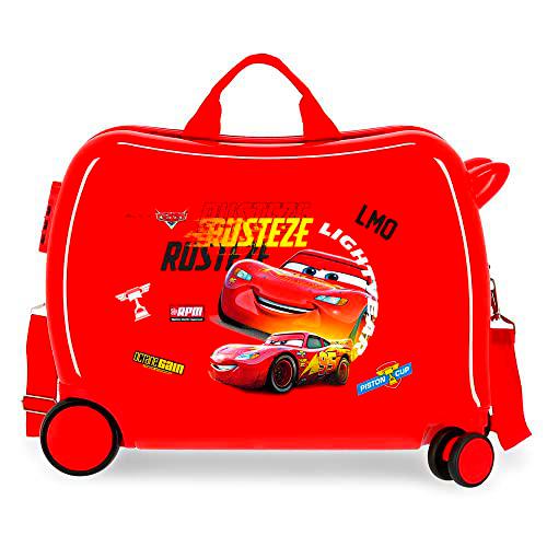 Disney Cars Rusteze Lightyear Maleta de Cabina Rojo 50x38x20 cms Rígida ABS Cierre de combinación Lateral 34L 1,8 kgs 4 Ruedas Equipaje de Mano