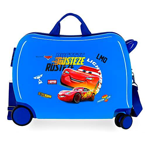 Disney Cars Rusteze Lightyear Maleta de Cabina Azul 50x38x20 cms Rígida ABS Cierre de combinación Lateral 34L 1,8 kgs 4 Ruedas Equipaje de Mano