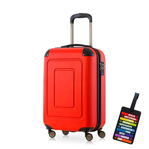 Happy Trolley Lugano Equipaje de mano 55 centimeters 40 Rojo (Rot)