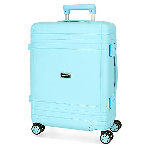 Movom Dimension Maleta de Cabina Azul 40x55x20 cms Rígida Polipropileno Cierre TSA 78L 2,66 kgs 4 Ruedas Dobles Equipaje de Mano