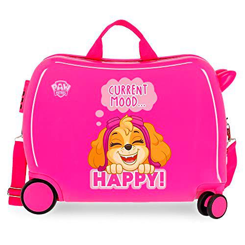 Paw Patrol La Patrulla Canina Playful Maleta Infantil Rosa 50x39x20 cms Rígida ABS Cierre combinación 38L 2,1kgs 4 Ruedas Equipaje de Mano