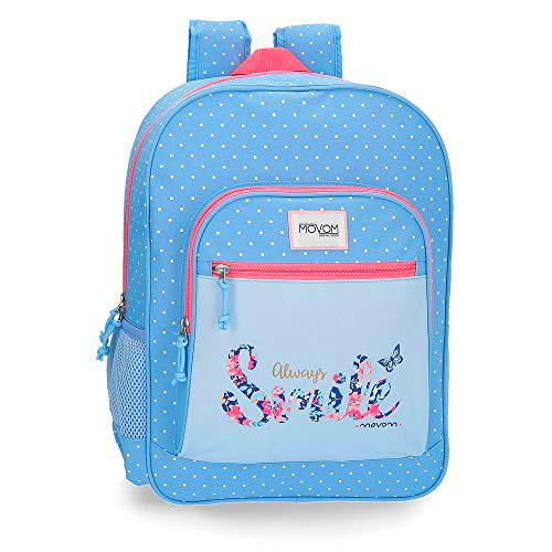 Movom Always Smile Mochila Adaptable a Carro Azul 31x42x13 cms Poliéster 16.93L