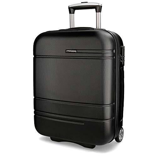 Movom Galaxy Maleta de cabina Negro 39x55x20 cms Rígida ABS Cierre TSA 38L 2,7Kgs 2 Ruedas Equipaje de Mano