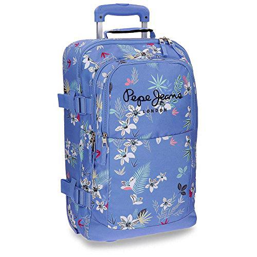 Pepe Jeans Mireia - Equipaje de Mano 38.5 Litros, Azul