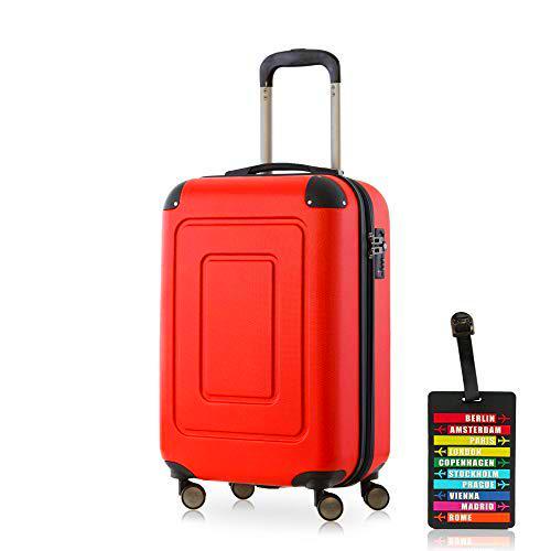 Happy Trolley Lugano Equipaje de mano 55 centimeters 40 Rojo (Rot)