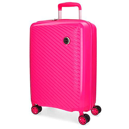 Movom Tokyo Maleta de cabina Rosa 39x55x20 cms Rígida Polipropileno Cierre TSA 37L 2,7Kgs 4 Ruedas dobles Equipaje de Mano