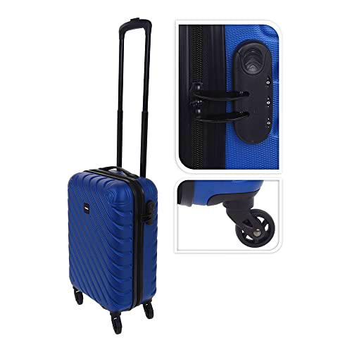 MALETA DE CABINA CON RUEDAS AZUL 28l.