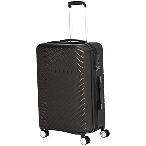 Amazon Basics Maleta, diseño geométrico, 68 cm, Negro