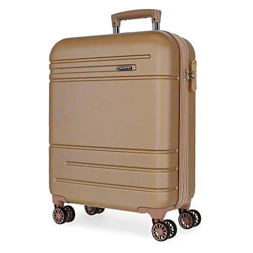 Movom Galaxy Maleta de cabina Beige 40x55x20 cms Rígida ABS Cierre de combinación lateral 37L 3,08 kgs 4 Ruedas dobles Equipaje de Mano