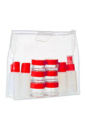 WENGER Reiseflasche Set 10 Teile Blanco Rojo