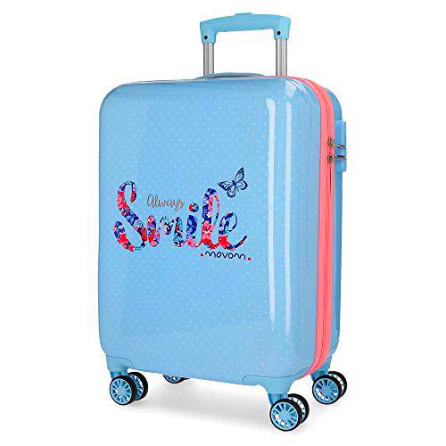 Movom Always Smile Hardside Carry-on Suitcase, 55 cm, Azul