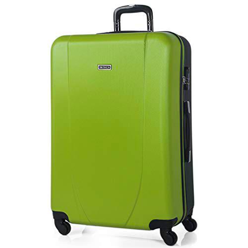 ITACA - Maleta de Viaje Grande XL Rígida 4 Ruedas Trolley 75 cm de ABS