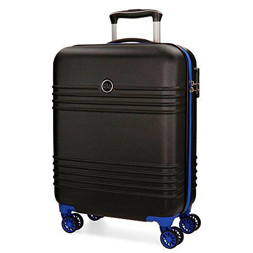 Roll Road India Maleta cabina, 55 cm, Negro