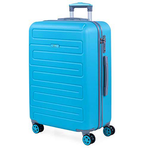 SKPAT - Maleta de Viaje Mediana 4 Ruedas Trolley. 67 cm Rígida ABS