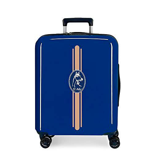 El Potro Galán Maleta de cabina Azul 40x55x20 cms Rígida ABS Cierre TSA 38.4L 2,9Kgs 4 Ruedas Dobles Equipaje de Mano