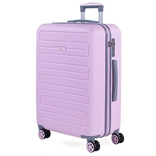 SKPAT - Maleta de Viaje Mediana 4 Ruedas Trolley. 67 cm Rígida ABS