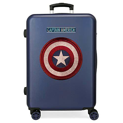 Marvel Captain America, Maleta Mediana Rígida 68cm Niños