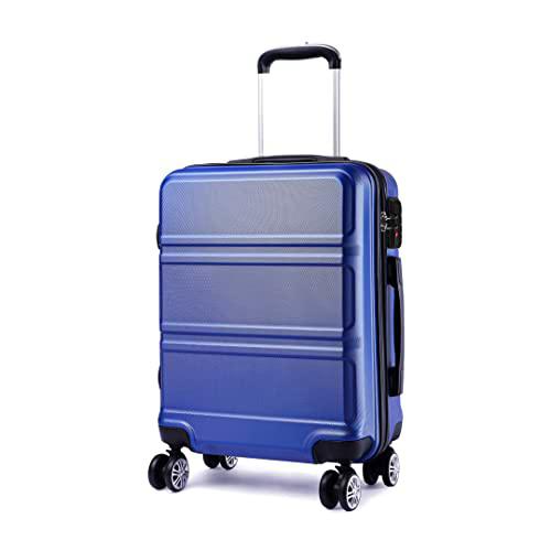 Kono Maletas de Viaje Grandes Rígida ABS 74cm Maleta Grande Equipaje de Mano con 4 Ruedas y Cerradura de Combinación TSA 74x48x30cm (L