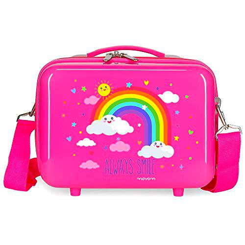 Movom Arcoiris Always Smile Nececer Adaptable Rosa 29x21x15 cms ABS