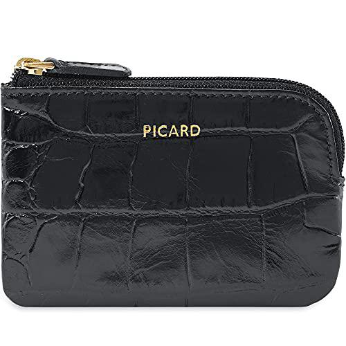 Picard, Estuche para Llaves de Mujer, Elegante Estampado de cocodrilo sobre Piel