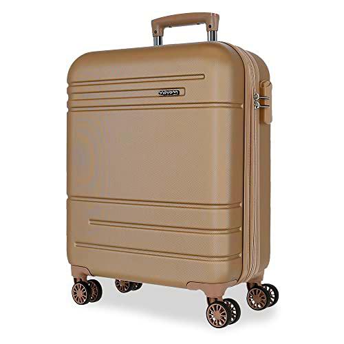 Movom Galaxy Maleta de cabina Beige 40x55x20 cms Rígida ABS Cierre de combinación lateral 37L 3,08 kgs 4 Ruedas dobles Equipaje de Mano