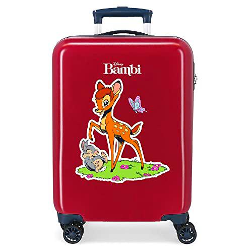 Disney Bambi Maleta de cabina Rojo 38x55x20 cms Rígida ABS Cierre de combinación lateral 34L 2 kgs 4 Ruedas dobles