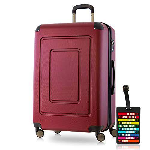 Happy Trolley Lugano Equipaje de Mano 76 Centimeters 113 Rojo (Burgund)