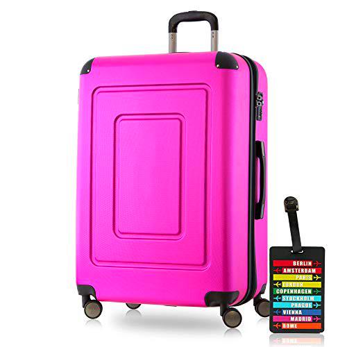 Happy Trolley Lugano Equipaje de Mano 76 Centimeters 113 Rosa (Magenta)