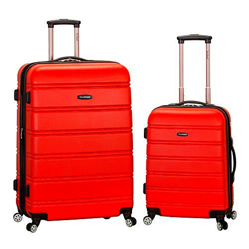 Rockland Melbourne Hardside - Equipaje Extensible con Ruedas giratorias, Red (Rojo)