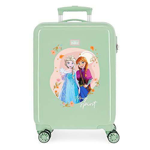 Disney Strong Spirit Maleta de Cabina Verde 38x55x20 cms Rígida ABS Cierre de combinación Lateral 34L 2 kgs 4 Ruedas Dobles Equipaje de Mano