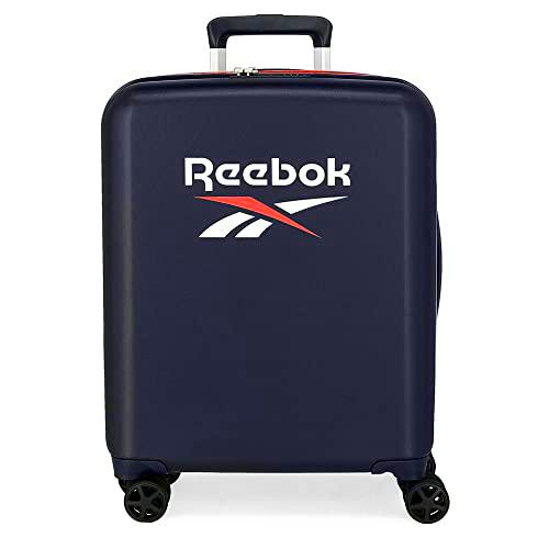 Reebok Roxbury Maleta de Cabina Azul 40x55x20 cms Rígida ABS Cierre TSA Integrado 38.4L 2 kgs 4 Ruedas Dobles Equipaje de Mano