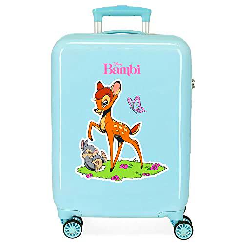 Disney Bambi Maleta de cabina Azul 38x55x20 cms Rígida ABS Cierre de combinación lateral 34L 2 kgs 4 Ruedas dobles