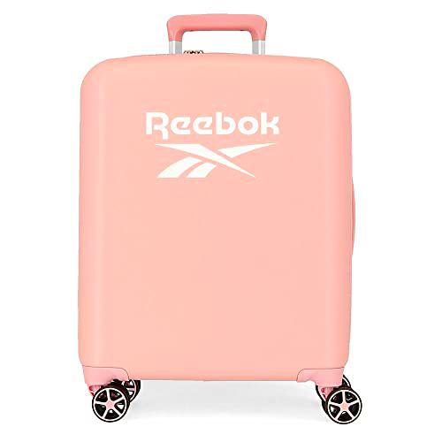 Reebok Roxbury Maleta de Cabina Rosa 40x55x20 cms Rígida ABS Cierre TSA Integrado 38.4L 2 kgs 4 Ruedas Dobles Equipaje de Mano