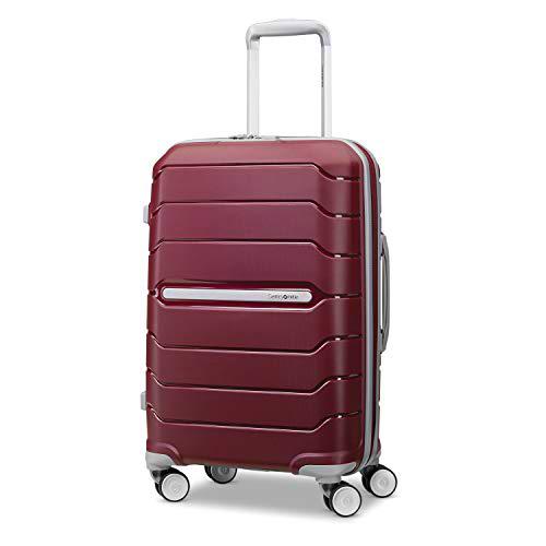 Samsonite Freeform - Maleta rígida expandible con Ruedas giratorias Dobles Merlot Carry-On 20-Inch