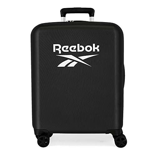 Reebok Roxbury Maleta de cabina Negro 40x55x20 cms Rígida ABS Cierre TSA integrado 38,4L 2 kgs 4 Ruedas dobles Equipaje de Mano