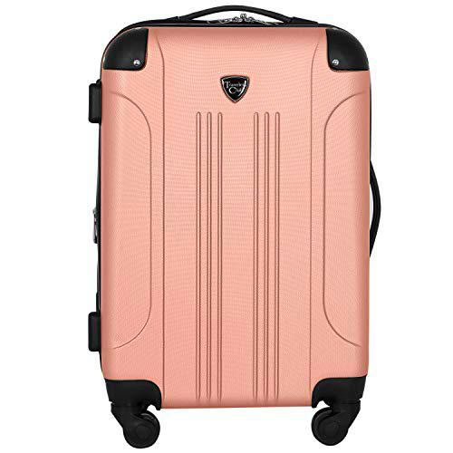 Travelers Club Sky+ Juego de Equipaje, Oro Rosa, 20&quot; Carry-On