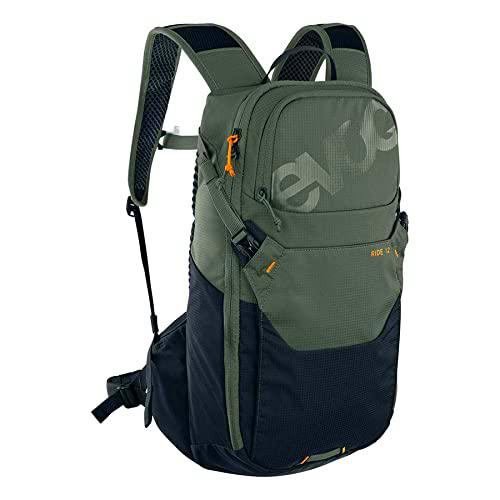 EVOC Ride 12 Protector Mochila para Bicicleta, Mochila de Trekking para senderos (gestión Inteligente de Bolsillos