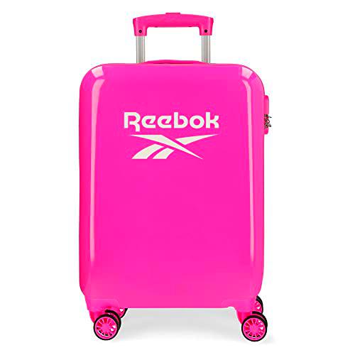 Reebok Maveryck Maleta de cabina Rosa 38x55x20 cms Rígida ABS Cierre de combinación lateral 34L 2,86 kgs 4 Ruedas dobles Equipaje de Mano