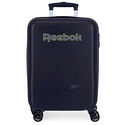 Reebok Summerville Maleta de Cabina Azul 38x55x20 cms Rígida ABS Cierre de combinación Lateral 35L 2 kgs 4 Ruedas Dobles Equipaje Mano