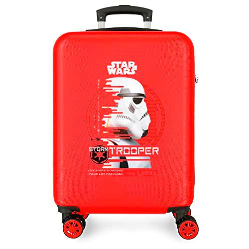 Star wars Squad Tropper Maleta de Cabina Rojo 38x55x20 cms Rígida ABS Cierre de combinación Lateral 35L 2 kgs 4 Ruedas Dobles Equipaje Mano