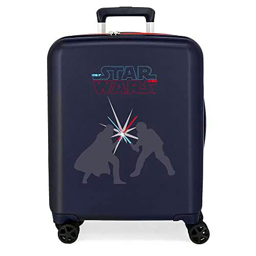 Star wars Swords Maleta de Cabina Azul 40x55x20 cms Rígida ABS Cierre TSA Integrado 38,4L 2,82 kgs 4 Ruedas Dobles Equipaje Mano