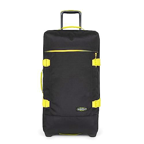 Eastpak Tranverz M Maleta, Talla única, Negro (Kontrast Grade Lime)