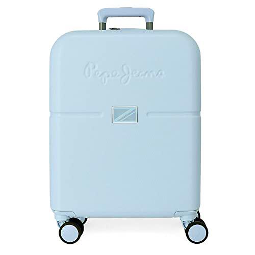 Pepe Jeans Accent Maleta de cabina Azul 40x55x20 cms Rígida ABS Cierre TSA integrado 37L 3,22 kgs 4 Ruedas dobles Equipaje de Mano