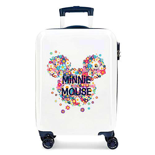 Disney Minnie Sunny Day Maleta de cabina Azul 37x55x20 cms Rígida ABS Cierre combinación 34L 2,6Kgs 4 Ruedas dobles Equipaje de Mano