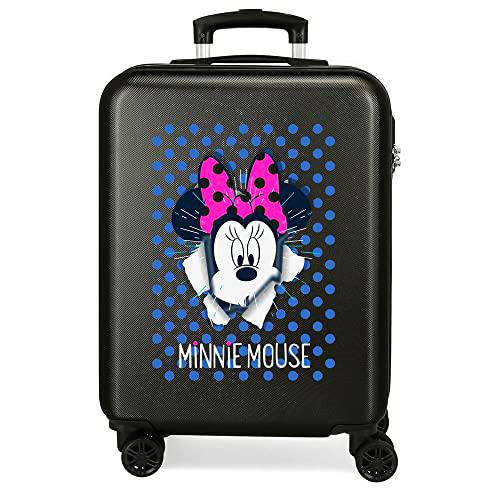 Disney Minnie Sunny Day Maleta de cabina Azul 37x55x20 cms Rígida ABS Cierre combinación 34L 2,6Kgs 4 Ruedas dobles Equipaje de Mano