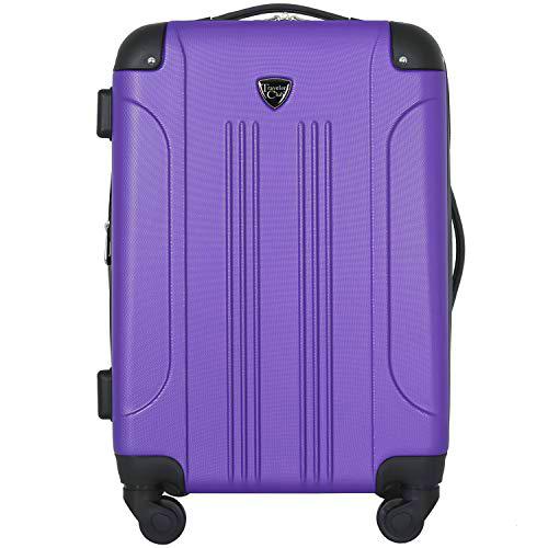 Travelers Club Sky+ Juego de Equipaje, Púrpura, 20&quot; Carry-On