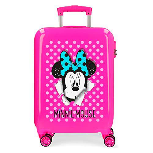 Disney Minnie Sunny Day Maleta de cabina Rosa 37x55x20 cms Rígida ABS Cierre combinación 34L 2,6Kgs 4 Ruedas dobles Equipaje de Mano