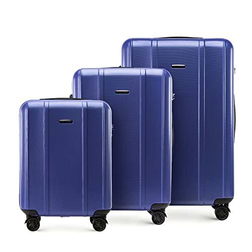 WITTCHEN Classic Line - Maleta de policarbonato Resistente con Cierre TSA en Relieve Vertical